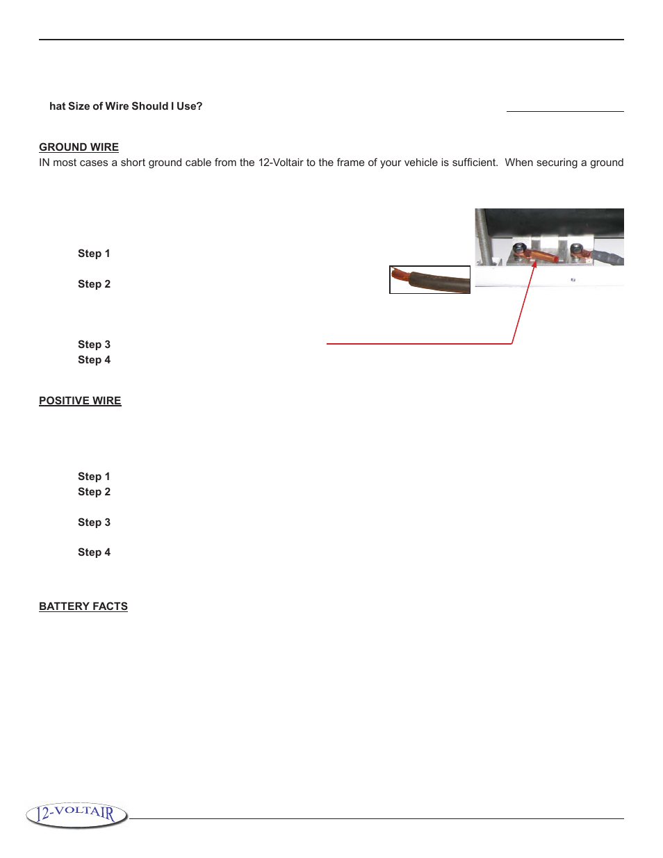 Electrical | 12-Voltair 12V6CF User Manual | Page 8 / 16