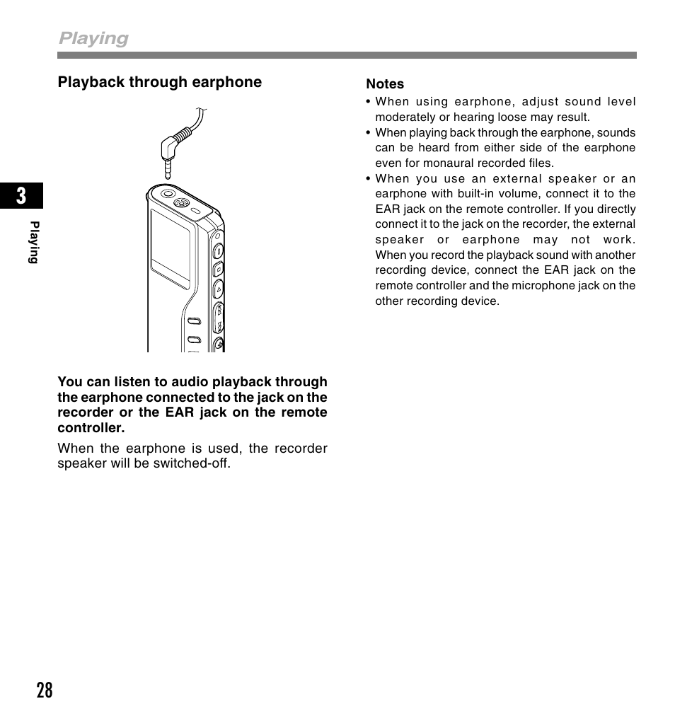 Playing | Olympus DS-2200 User Manual | Page 28 / 84