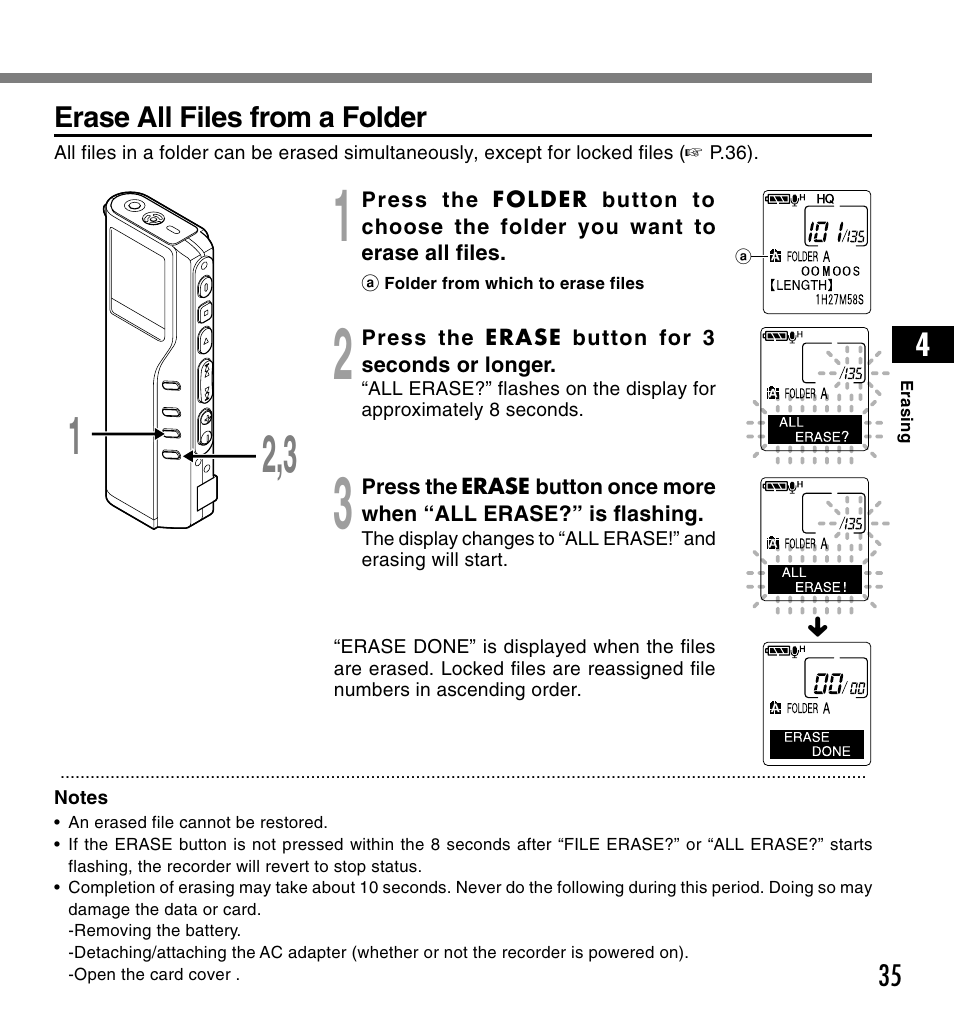 Olympus DS-2200 User Manual | Page 35 / 84