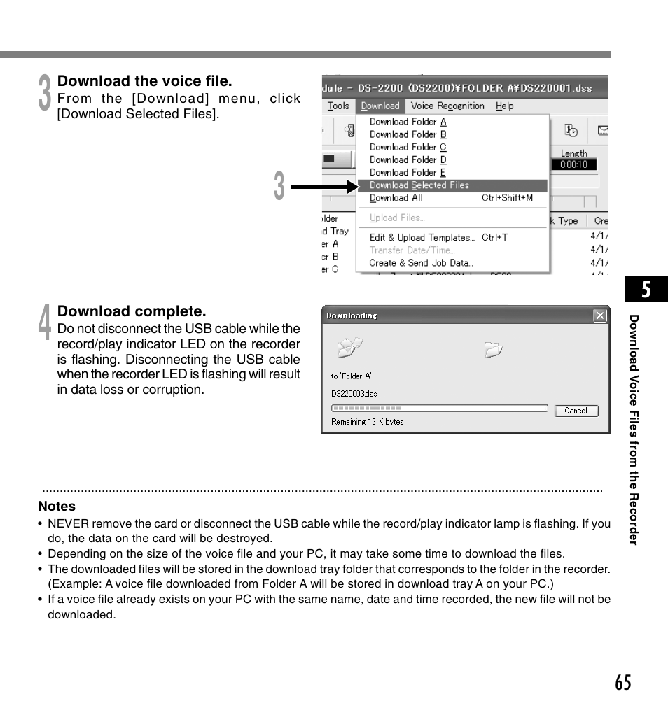 Olympus DS-2200 User Manual | Page 65 / 84