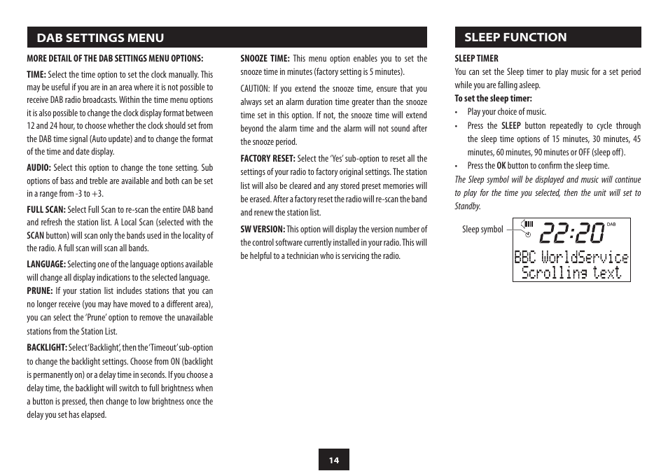 Technika DAB-124 User Manual | Page 16 / 20