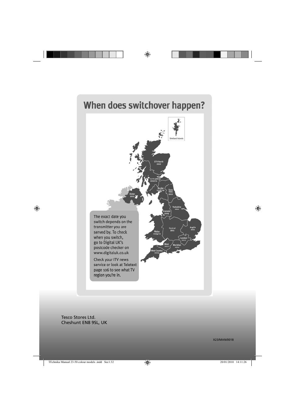 Tesco stores ltd. cheshunt en8 9sl, uk | Technika 23-231-BB User Manual | Page 32 / 32