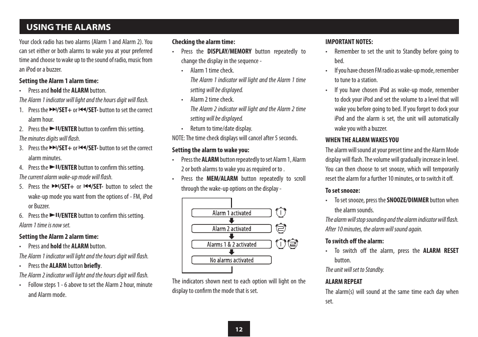 Technika CR-113IPH User Manual | Page 14 / 20