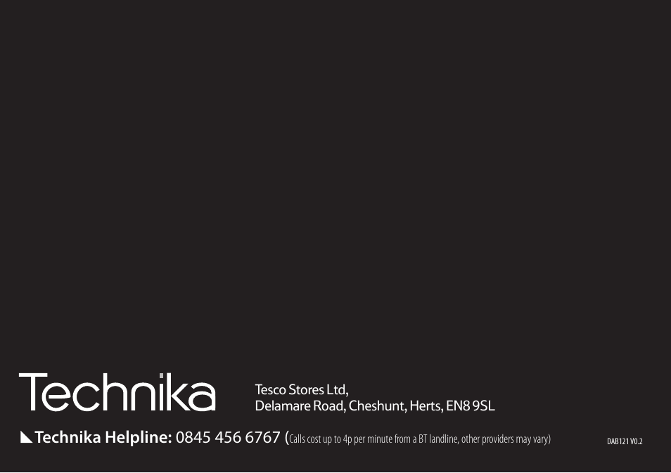 Technika DAB121 User Manual | Page 16 / 16