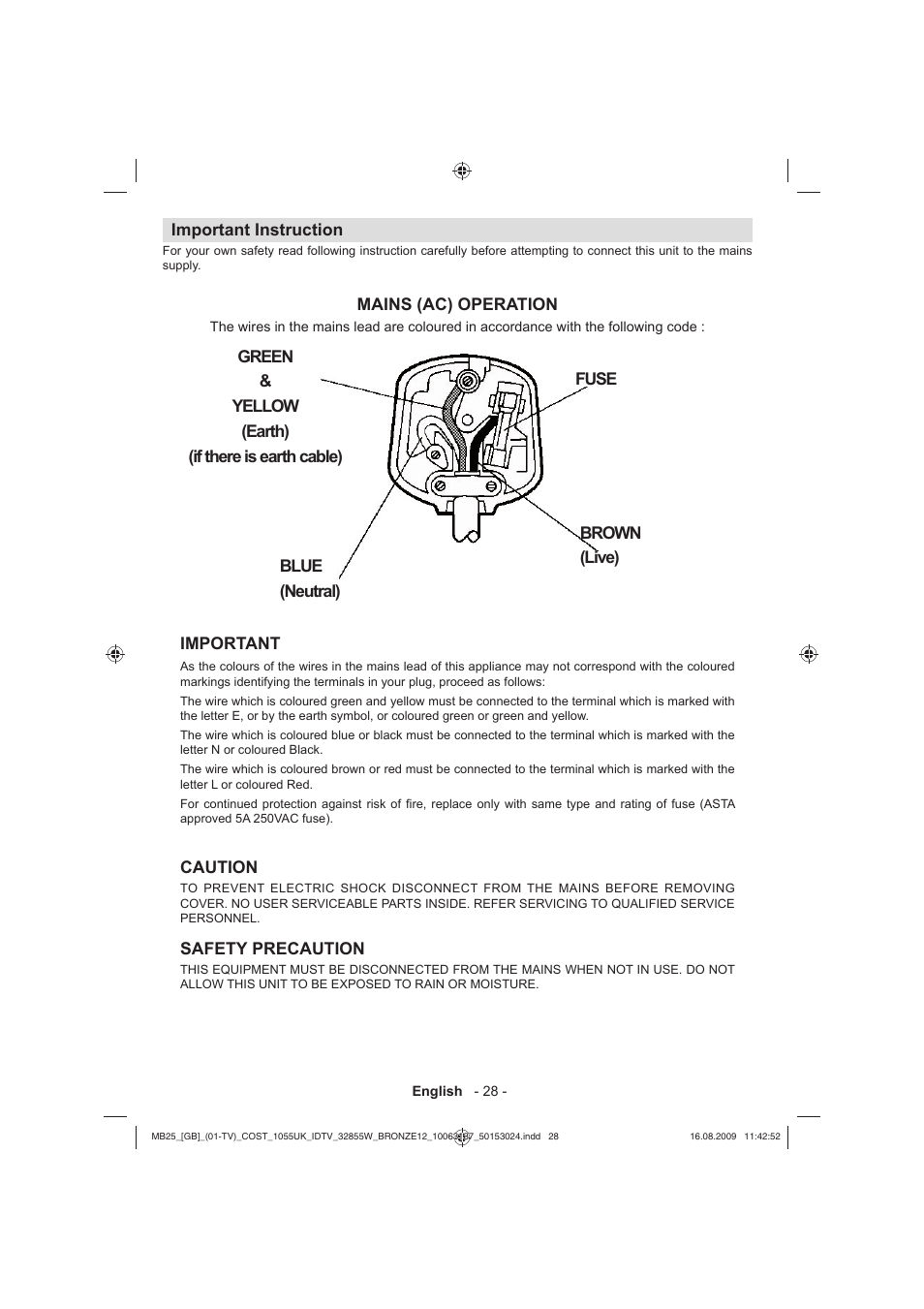 Technika LCD32-209V User Manual | Page 29 / 30