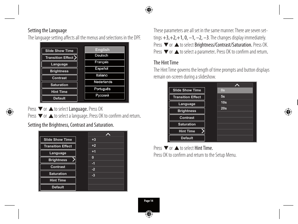 Technika PICTURE FRAME X800 User Manual | Page 14 / 16