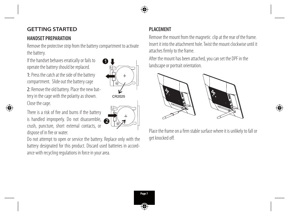 Technika PICTURE FRAME X800 User Manual | Page 7 / 16