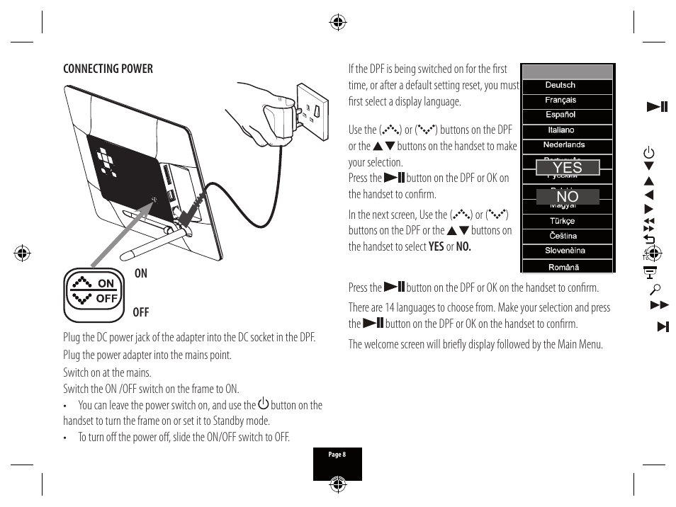 Technika PICTURE FRAME X800 User Manual | Page 8 / 16