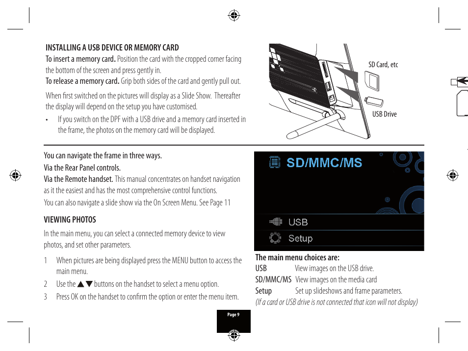 Technika PICTURE FRAME X800 User Manual | Page 9 / 16