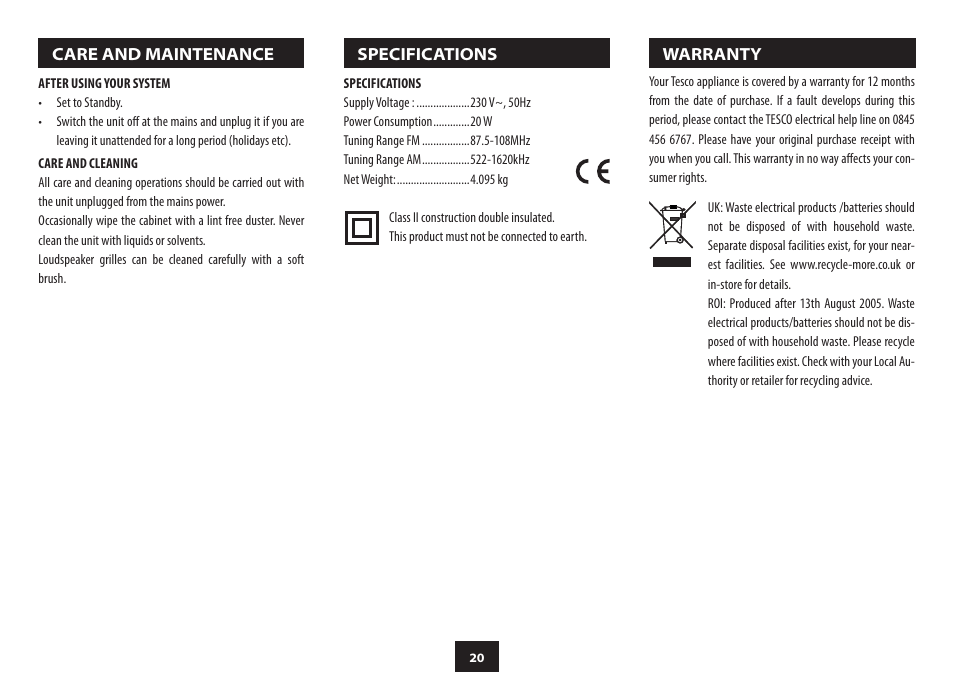 Technika MC-429ID User Manual | Page 22 / 24