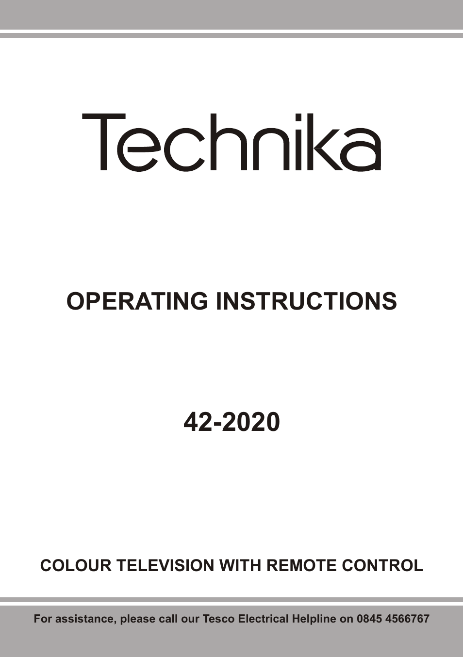 Technika 42-2020 User Manual | 38 pages