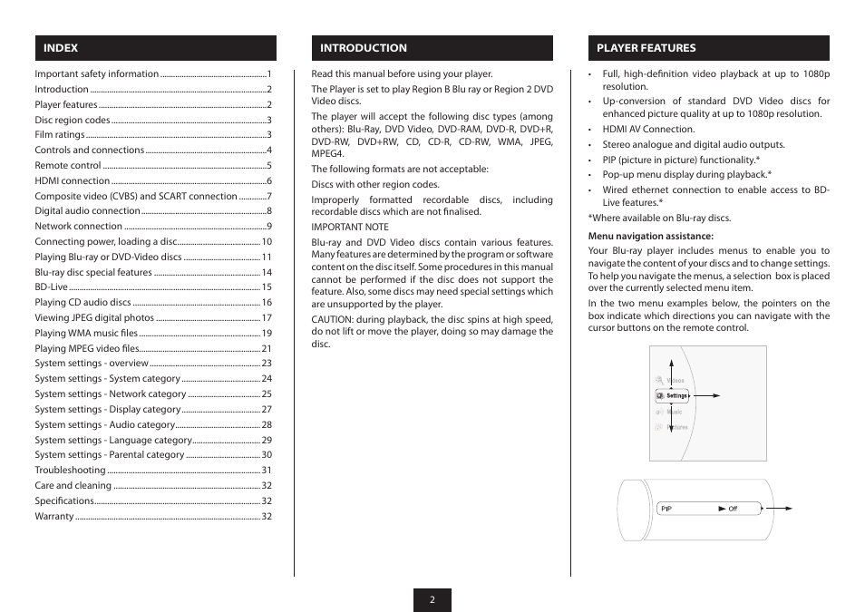 Technika BRSS10 User Manual | Page 4 / 36