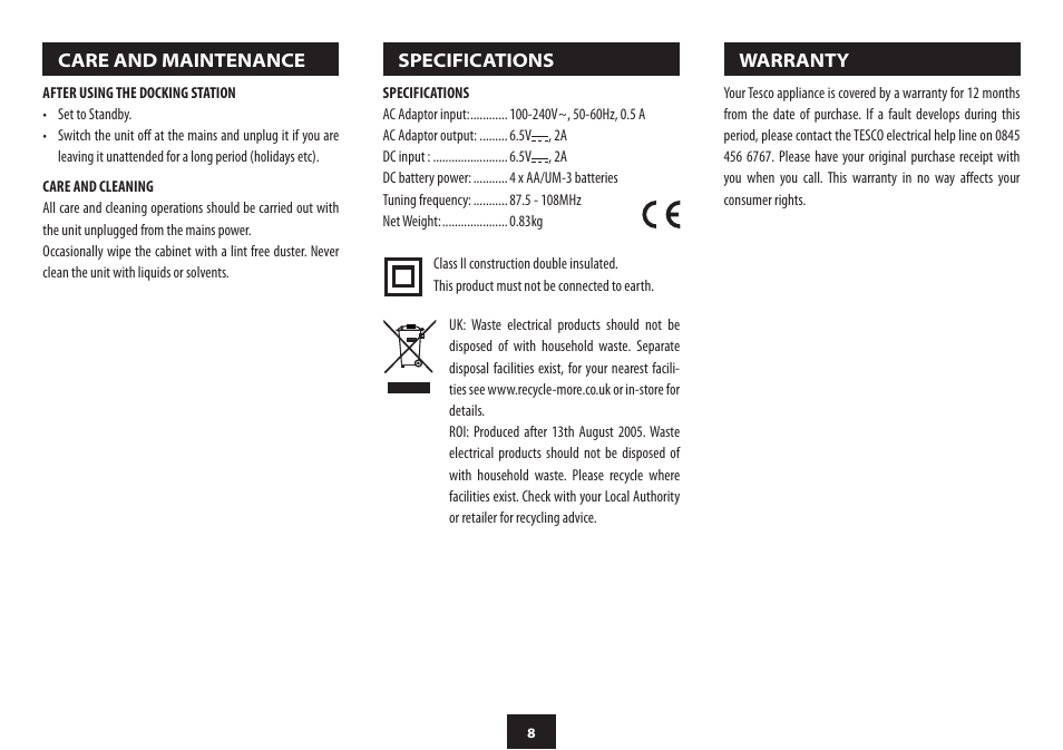 Technika SP114 User Manual | Page 10 / 12