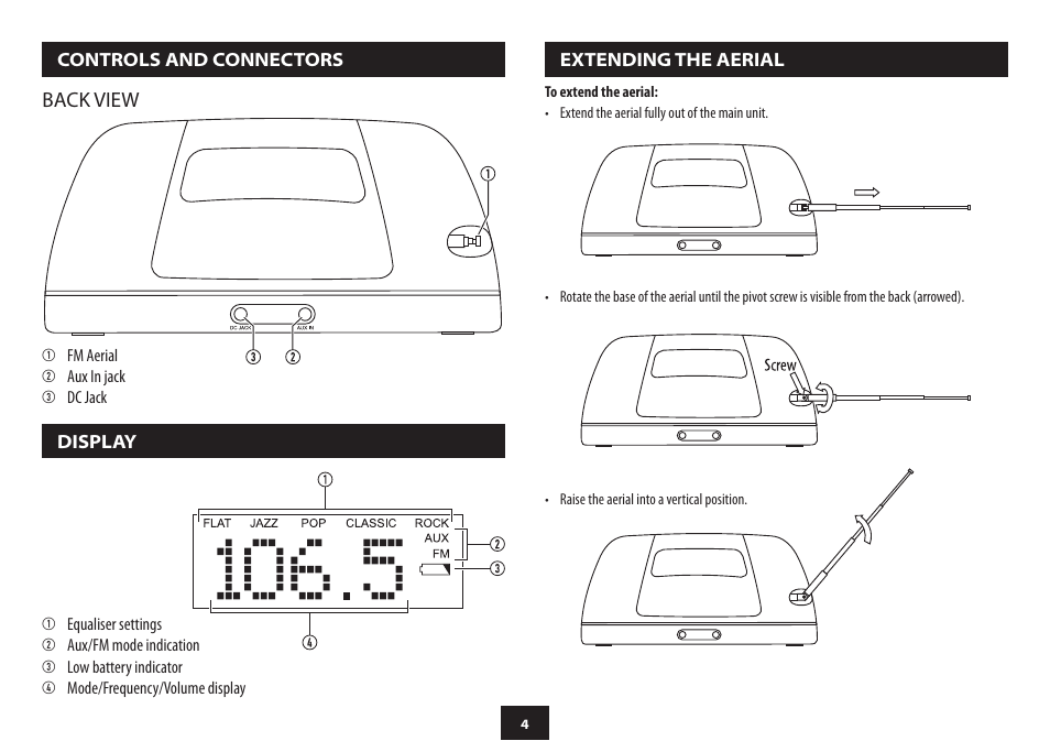 Back view | Technika SP114 User Manual | Page 6 / 12