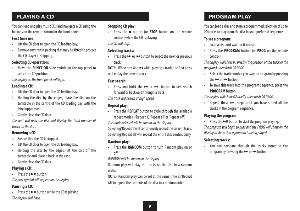 Technika BB-129I User Manual | Page 10 / 12