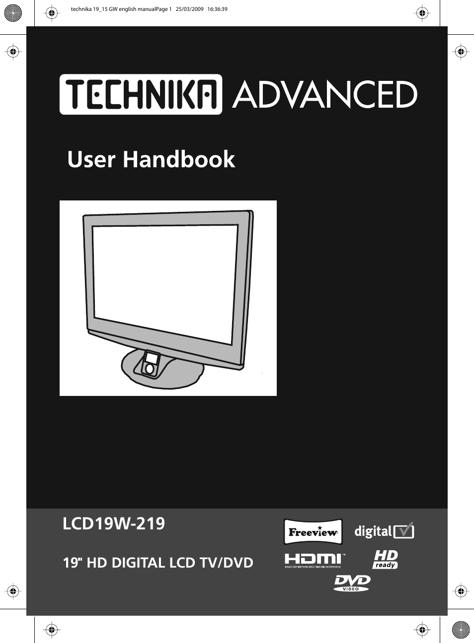 Technika ADVANCED LCD19W-219 User Manual | 52 pages