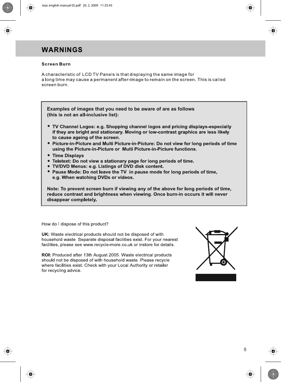 Technika ADVANCED LCD19W-219 User Manual | Page 7 / 52