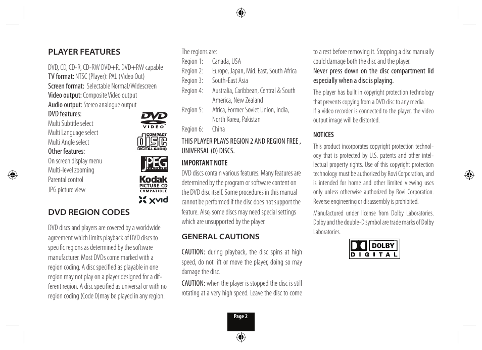 Technika DPDVD7 User Manual | Page 4 / 24