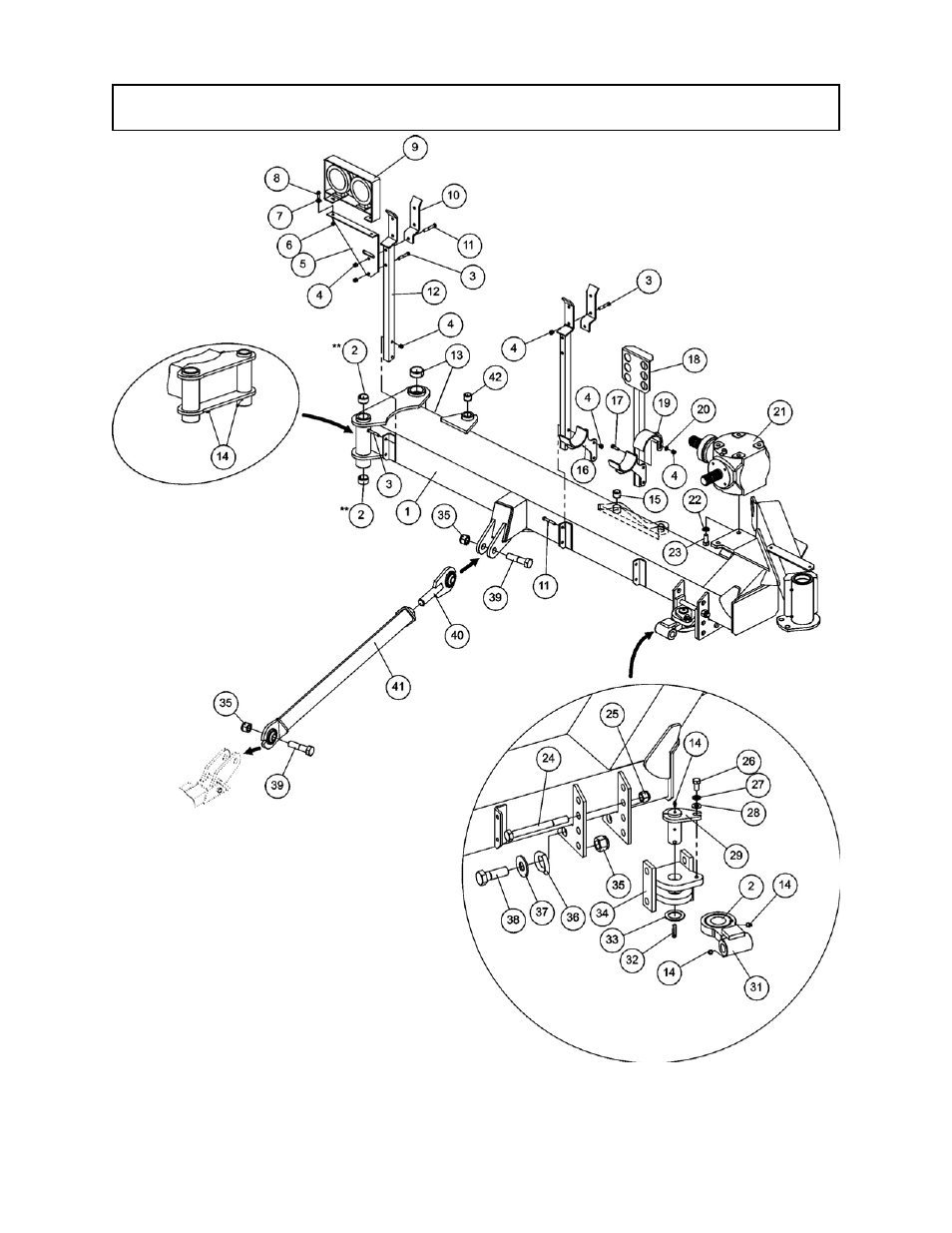 Frame assembly | Tiger Mowers FLX10 User Manual | Page 10 / 33