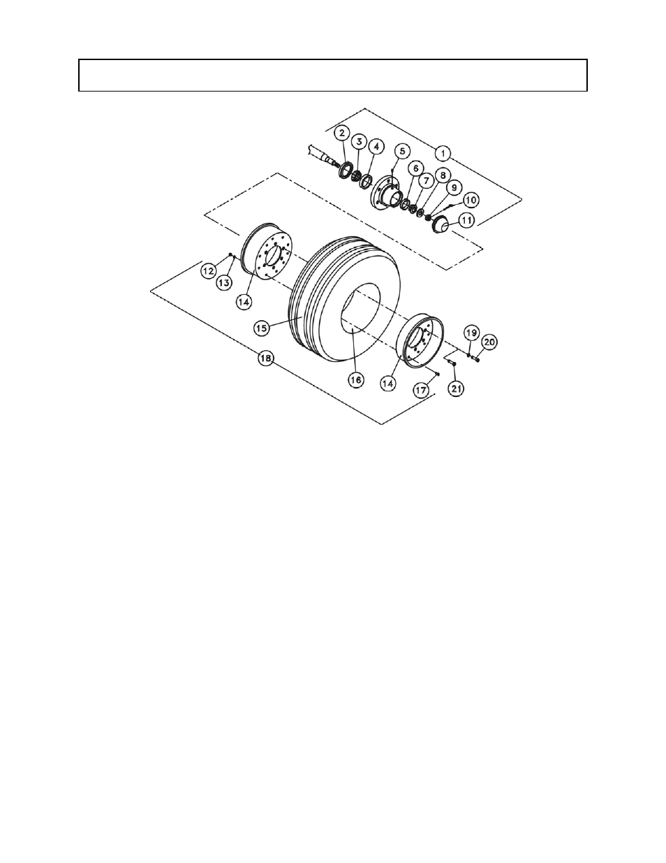 Hub & tire assembly | Tiger Mowers FLX10 User Manual | Page 14 / 33