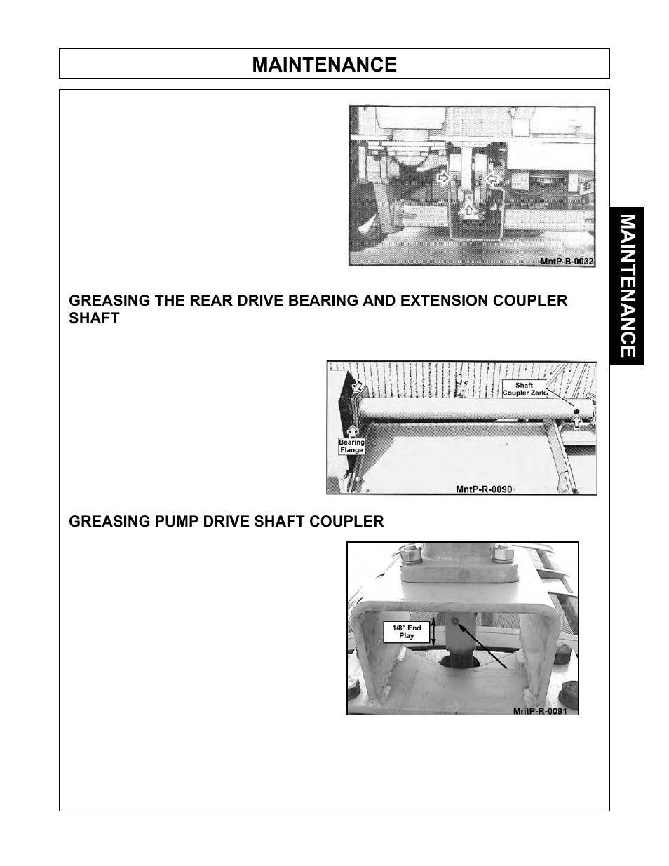 Maintenance | Tiger Mowers SIDE FLAIL ASEMBLIES JD 5085M-105M User Manual | Page 101 / 206