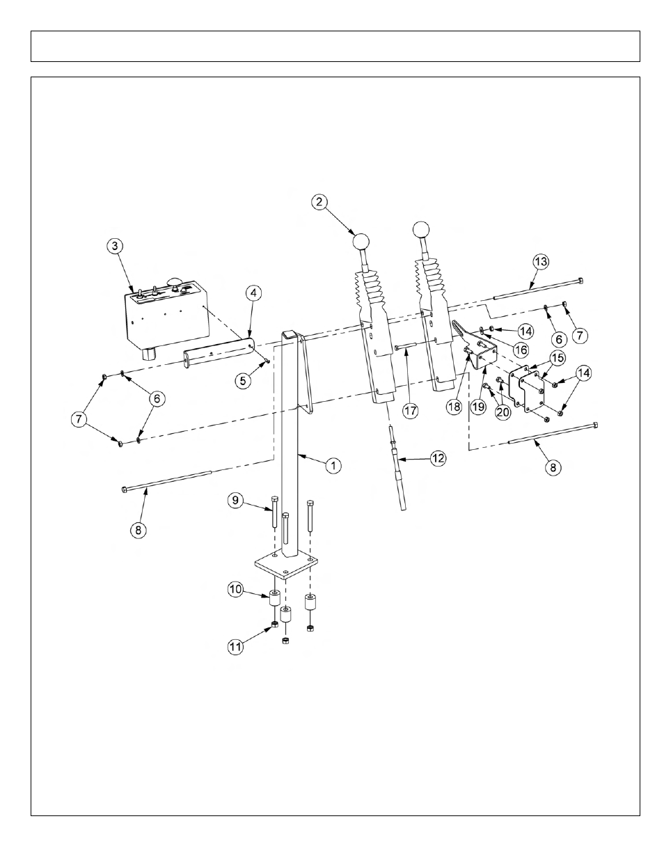 2 spool cable control stand | Tiger Mowers SIDE FLAIL ASEMBLIES JD 5085M-105M User Manual | Page 128 / 206