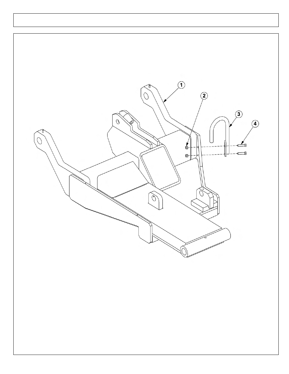 Hose guide on draft beam | Tiger Mowers SIDE FLAIL ASEMBLIES JD 5085M-105M User Manual | Page 135 / 206