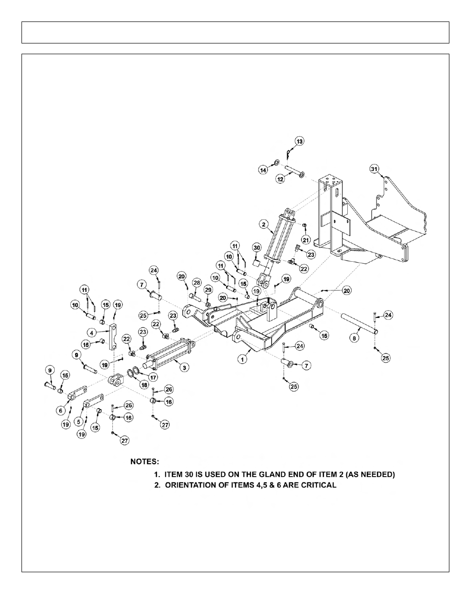Combo draft beam | Tiger Mowers SIDE FLAIL ASEMBLIES JD 5085M-105M User Manual | Page 140 / 206