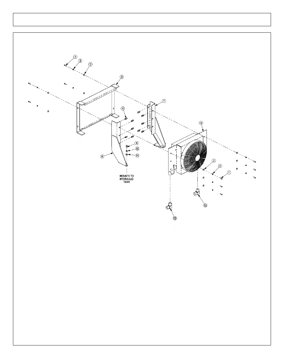 Cooler assembly | Tiger Mowers SIDE FLAIL ASEMBLIES JD 5085M-105M User Manual | Page 172 / 206