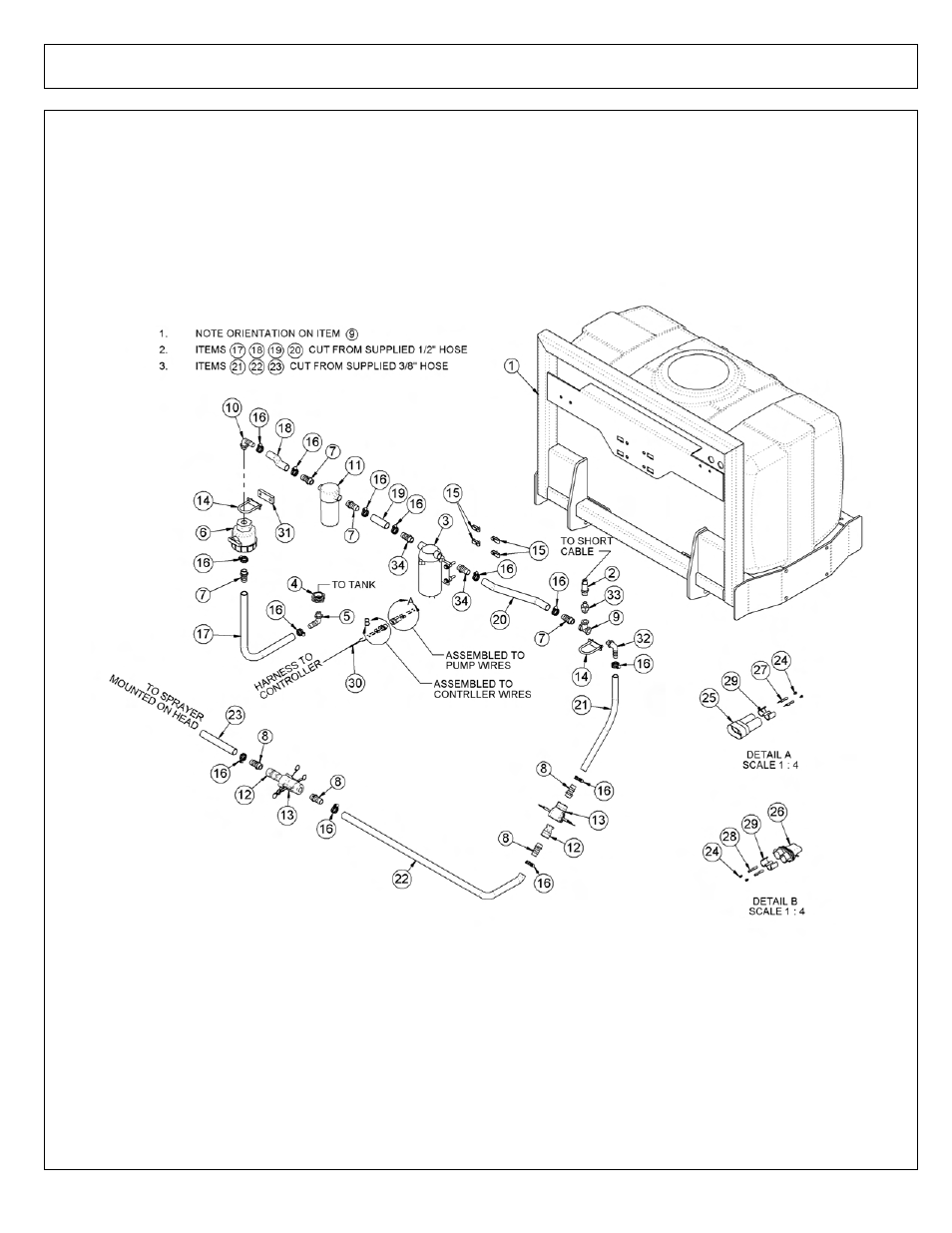 Wetcut front plumbing - 50in mowers | Tiger Mowers SIDE FLAIL ASEMBLIES JD 5085M-105M User Manual | Page 192 / 206