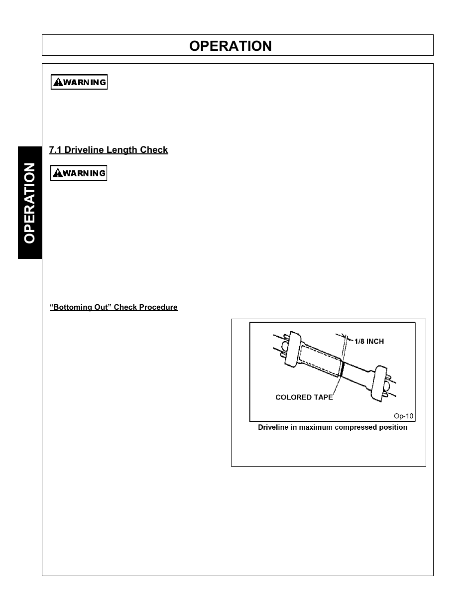 Operation, Opera tion | Tiger Mowers SIDE FLAIL ASEMBLIES JD 5085M-105M User Manual | Page 64 / 206