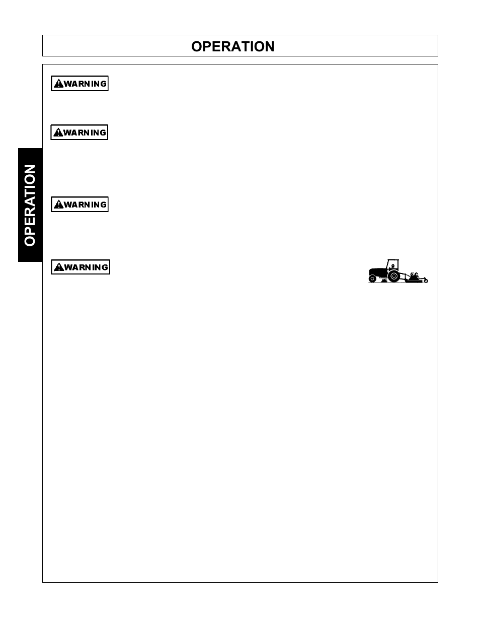 Operation, Opera tion | Tiger Mowers SIDE FLAIL ASEMBLIES JD 5085M-105M User Manual | Page 80 / 206
