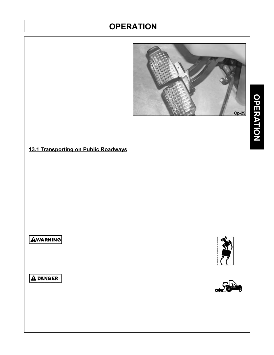 Operation, Opera tion | Tiger Mowers SIDE FLAIL ASEMBLIES JD 5085M-105M User Manual | Page 85 / 206