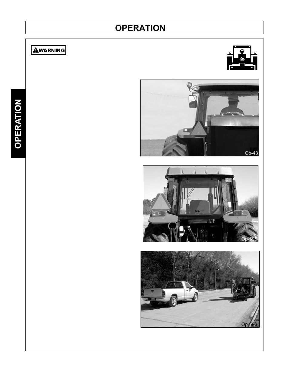 Operation, Opera tion | Tiger Mowers SIDE FLAIL ASEMBLIES JD 5085M-105M User Manual | Page 86 / 206