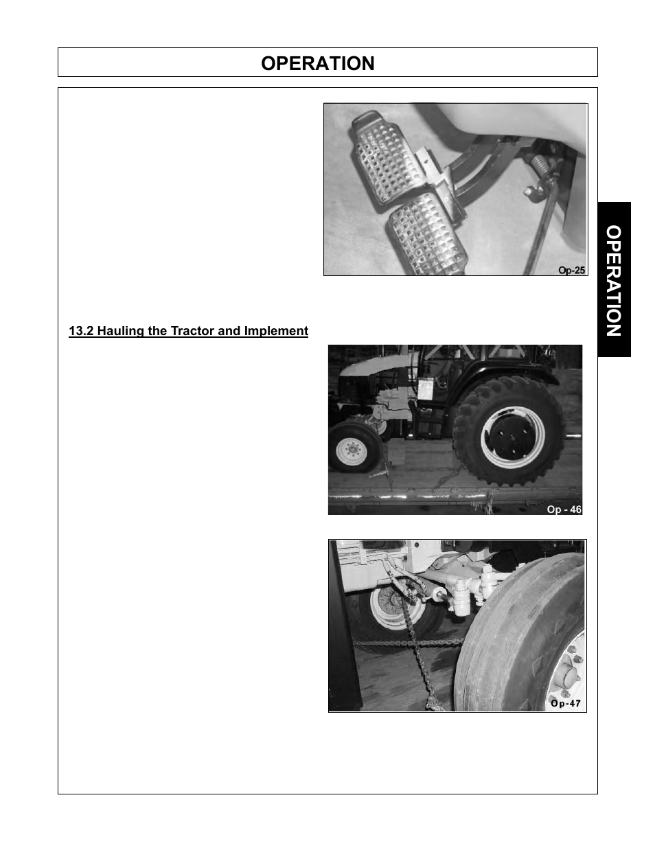 Operation, Opera tion | Tiger Mowers SIDE FLAIL ASEMBLIES JD 5085M-105M User Manual | Page 87 / 206