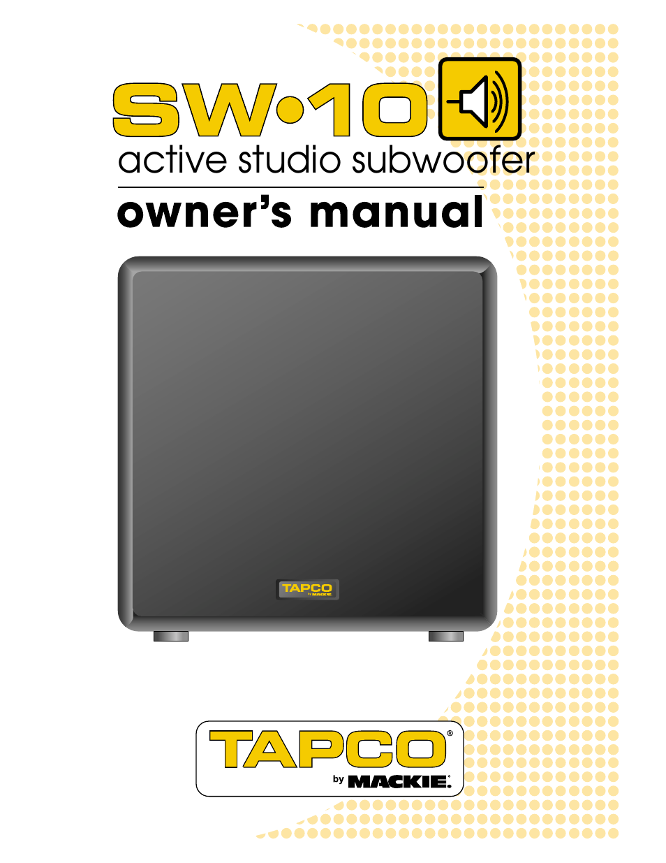 Tapco SW-10 User Manual | 16 pages