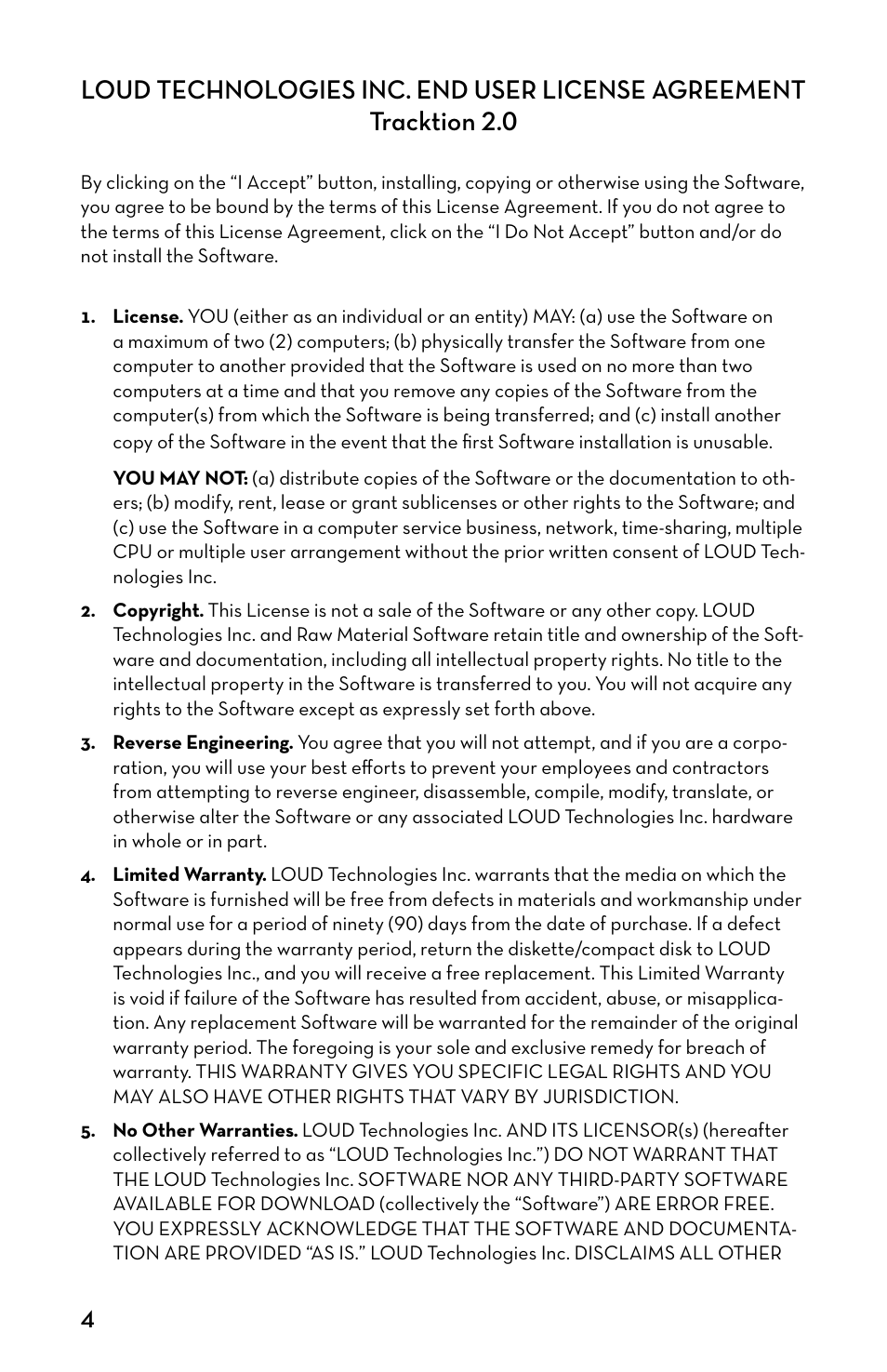 Tapco MP3 Player User Manual | Page 4 / 20