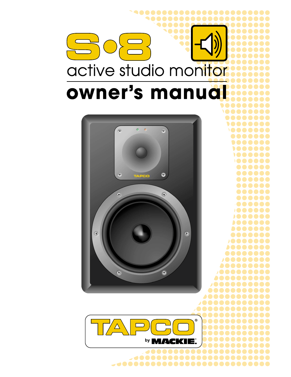 Tapco S8 User Manual | 16 pages