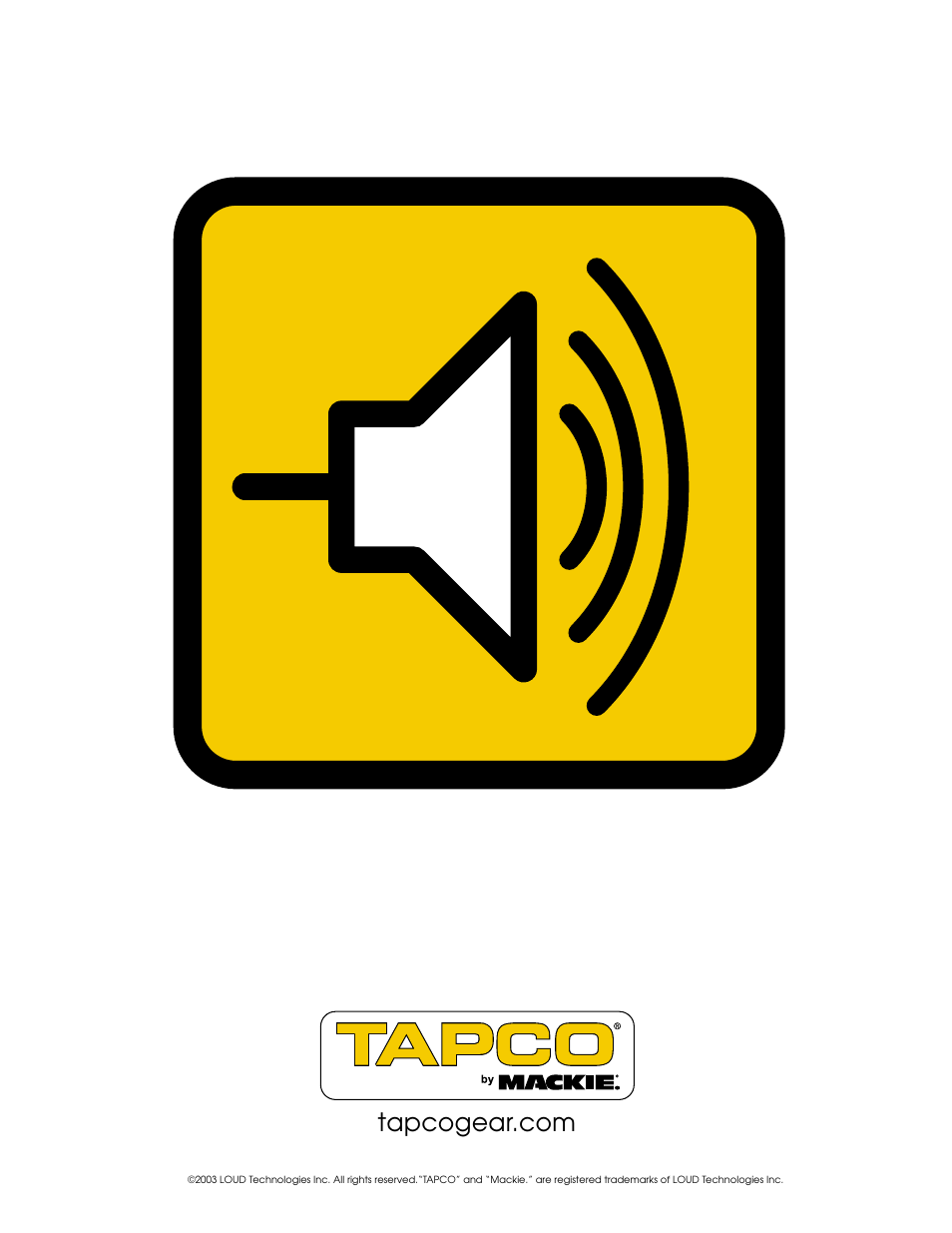 Tapco S8 User Manual | Page 16 / 16