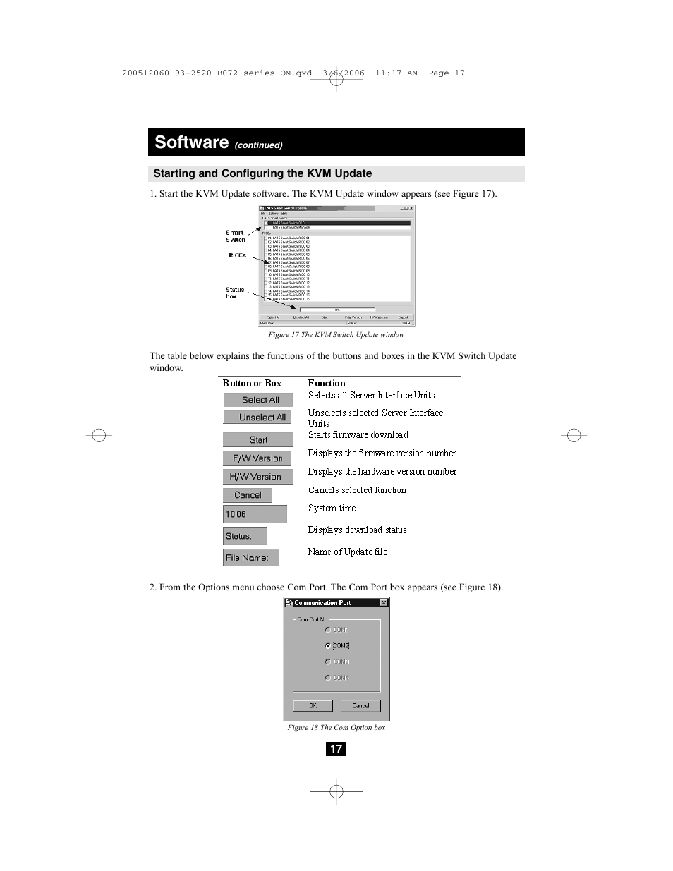 Software | Tripp Lite NETCOMMANDERTM B072-016-1 User Manual | Page 17 / 24