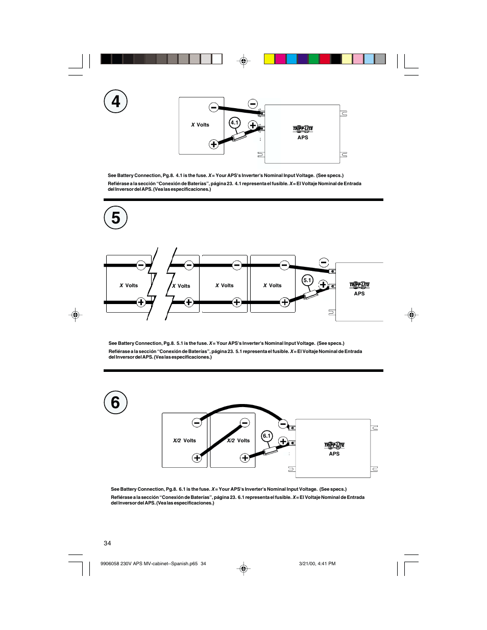 Tripp Lite APS 912 INT  ES User Manual | Page 34 / 36