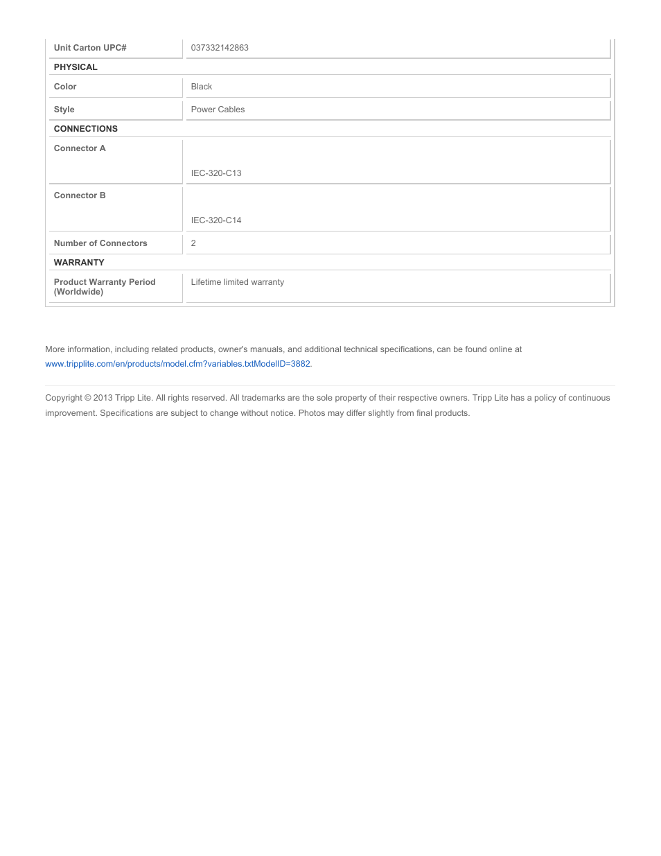 Tripp Lite P004-002-5 User Manual | Page 2 / 2