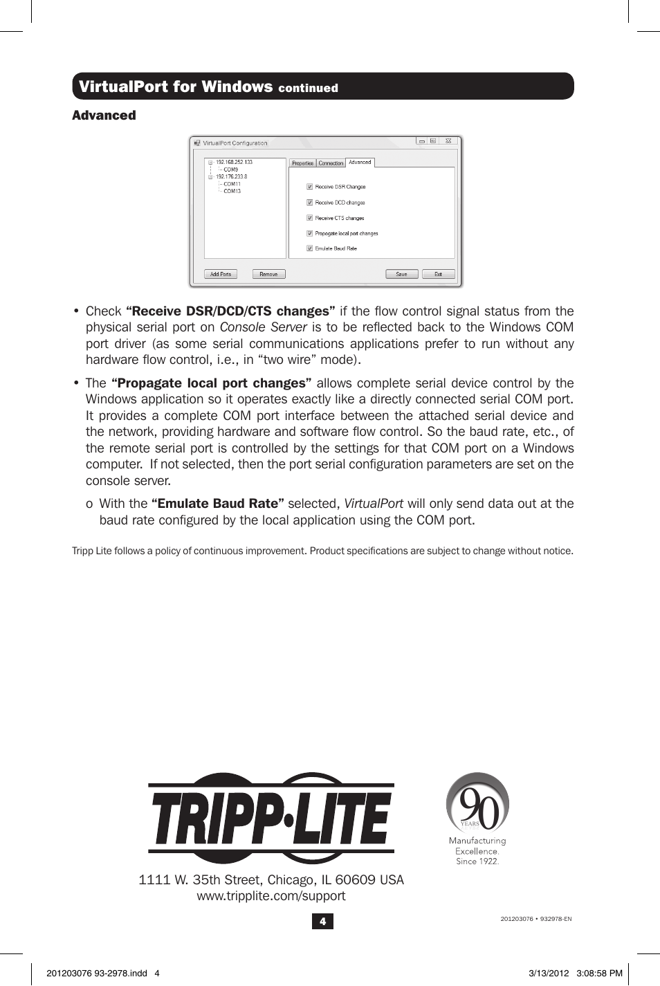 Virtualport for windows | Tripp Lite B095-004-1E User Manual | Page 4 / 4