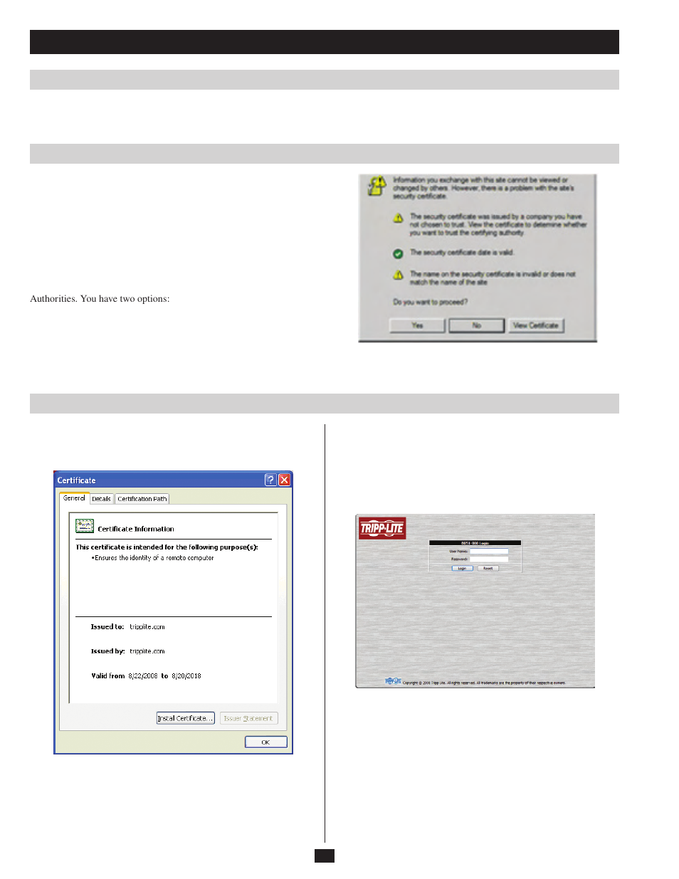 Setting up an ip address | Tripp Lite B051-000 IP User Manual | Page 12 / 65