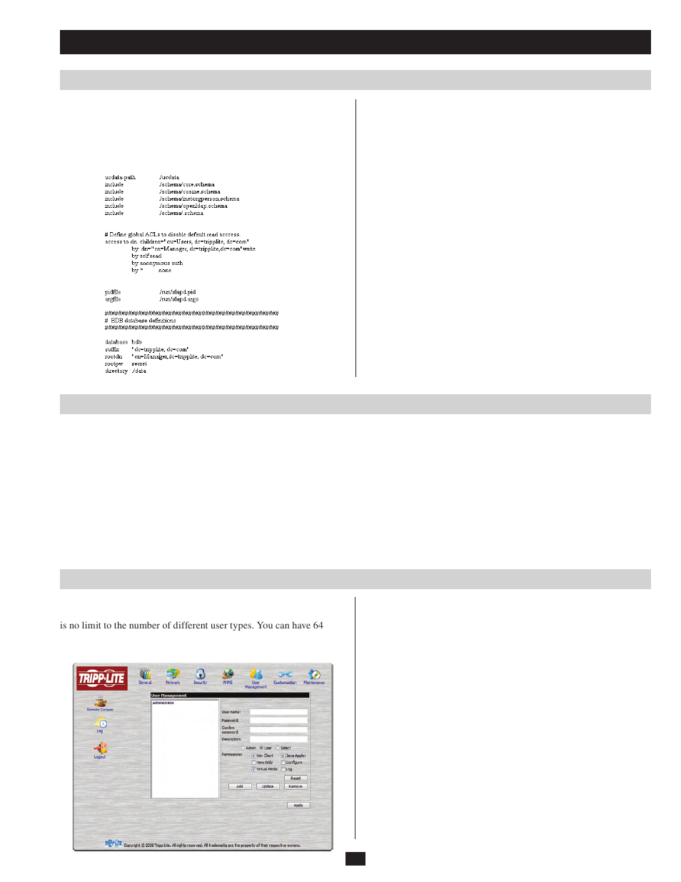 Administration | Tripp Lite B051-000 IP User Manual | Page 25 / 65