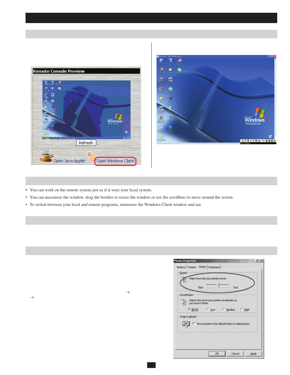 The windows client | Tripp Lite B051-000 IP User Manual | Page 29 / 65