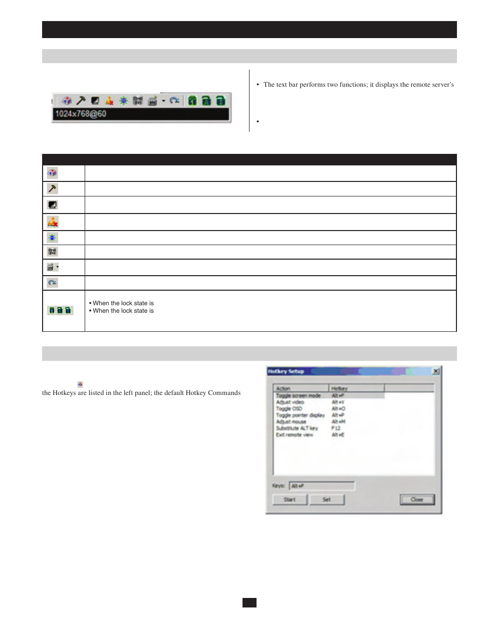 The windows client, The windows client control panel hotkey setup | Tripp Lite B051-000 IP User Manual | Page 31 / 65