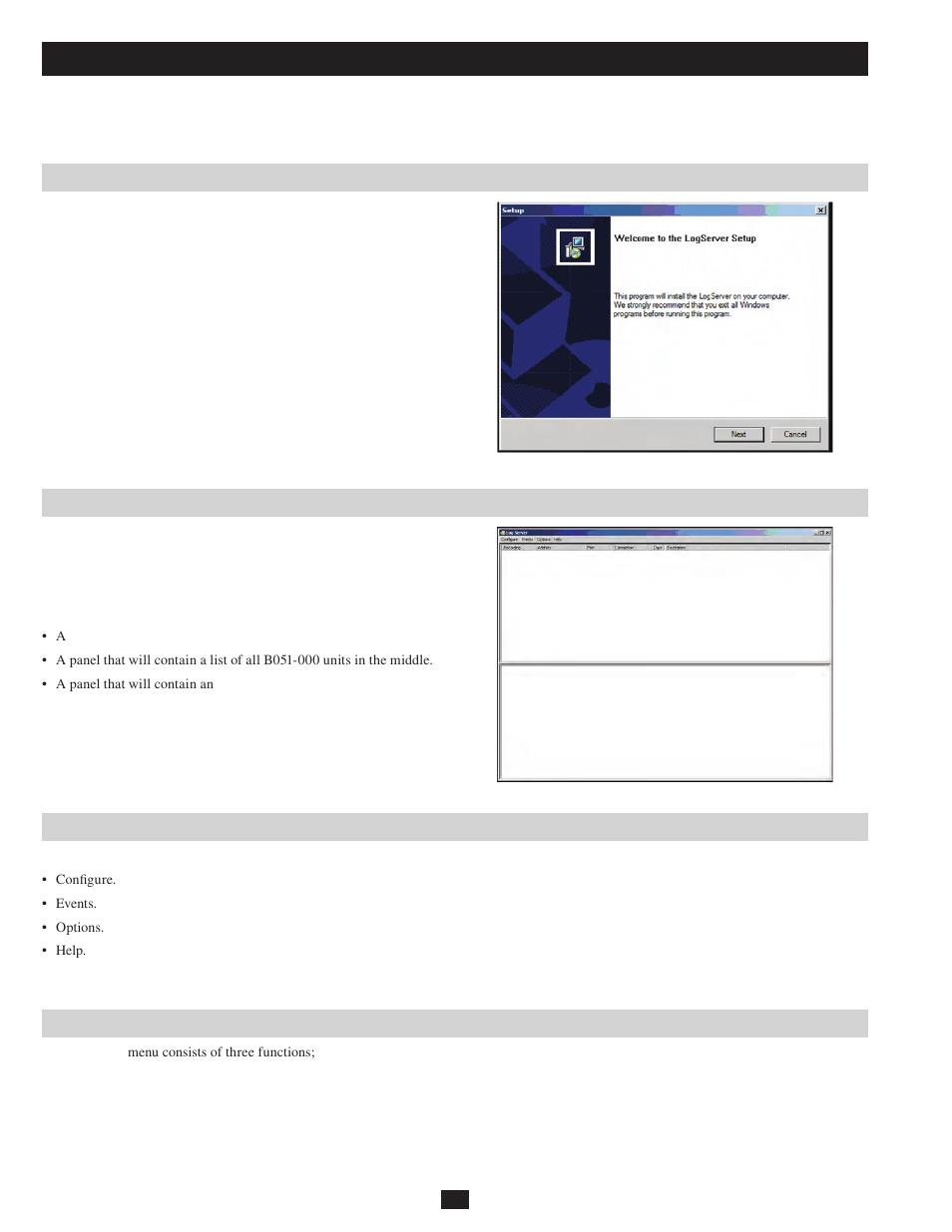 The log server | Tripp Lite B051-000 IP User Manual | Page 42 / 65
