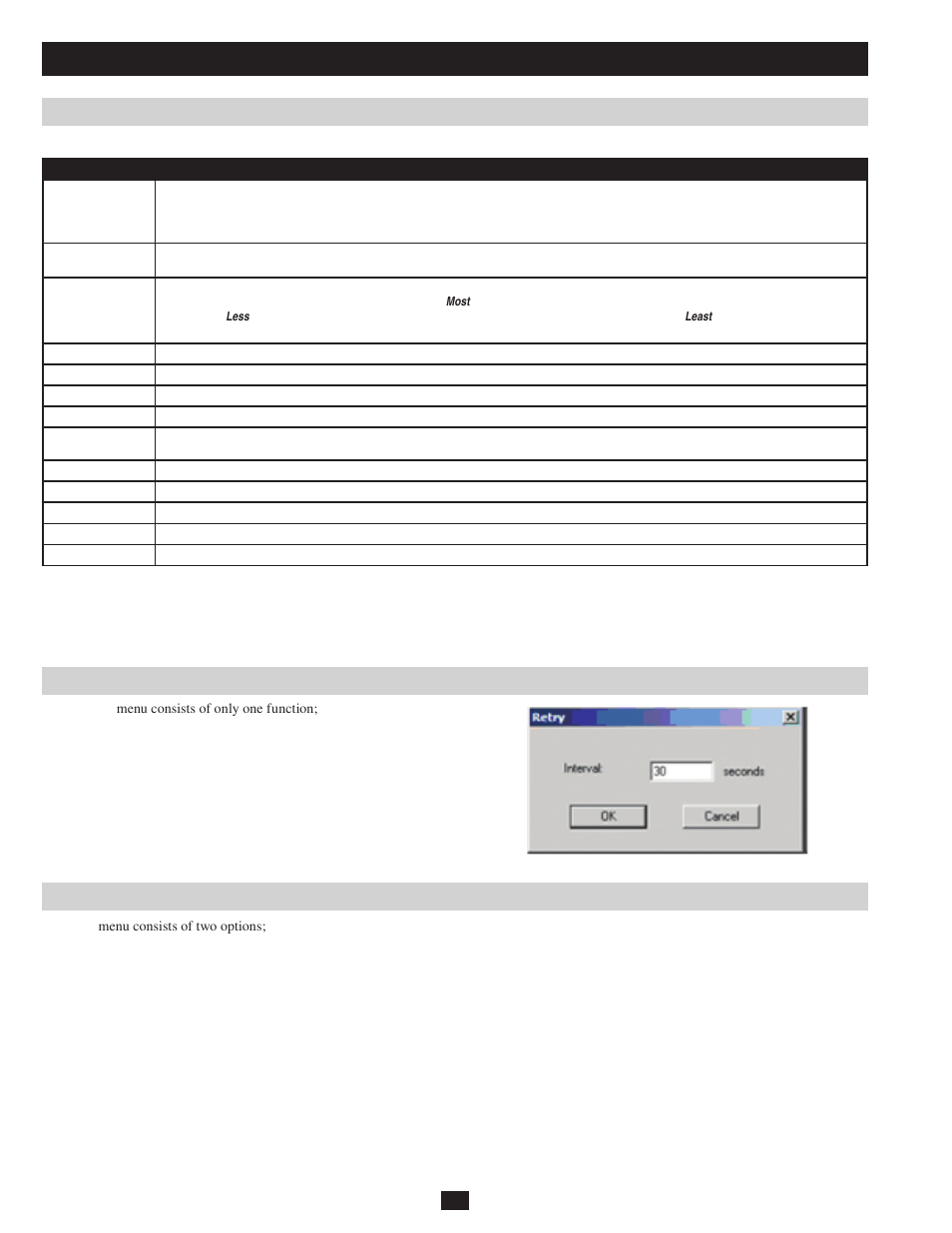 The log server, Events, Options help | Tripp Lite B051-000 IP User Manual | Page 44 / 65