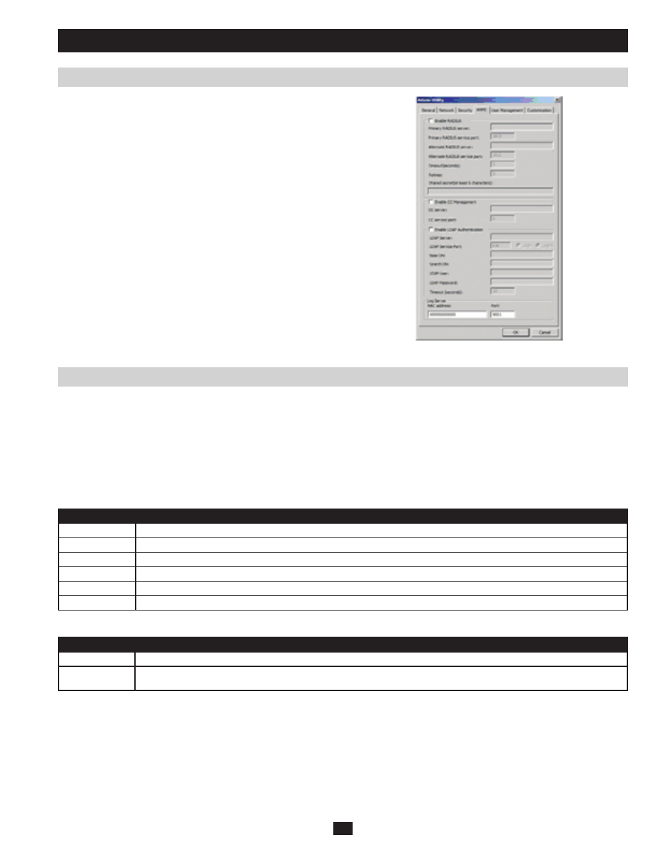 Ap operation, Anms radius settings | Tripp Lite B051-000 IP User Manual | Page 51 / 65